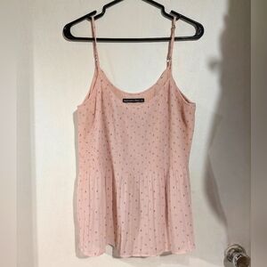 Abercrombie & Fitch Pink Strap Tank Top L